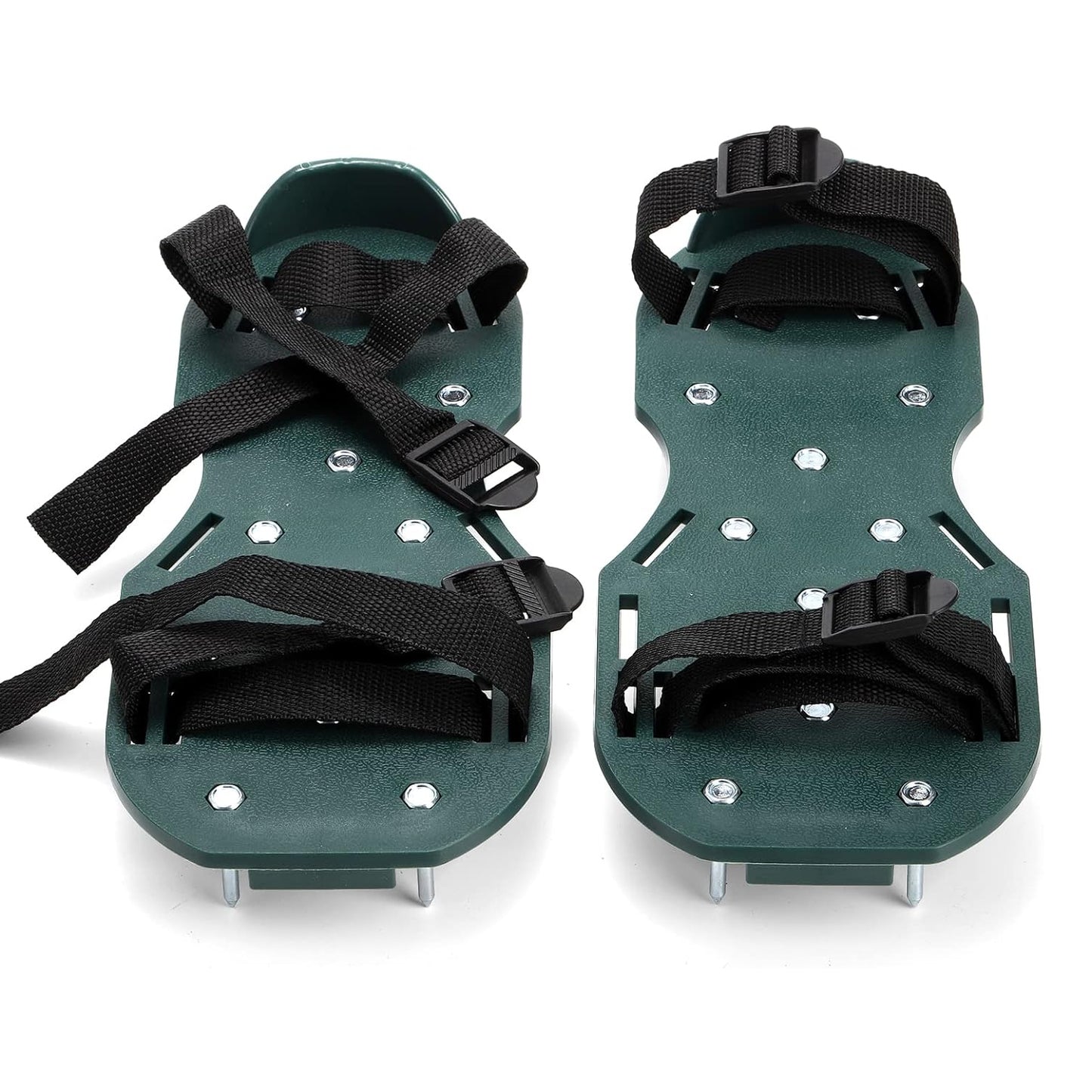 Lawn Aerator Sandals Garden Grass Aerator Spiked Sandals Green Studded Shoes (1 Pair)