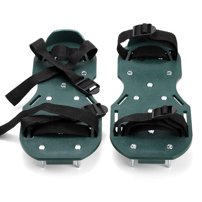 Lawn Aerator Sandals Garden Grass Aerator Spiked Sandals Green Studded Shoes (1 Pair)